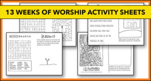 Worship Activity Sheets