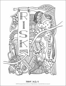 Lenten Coloring Sheet