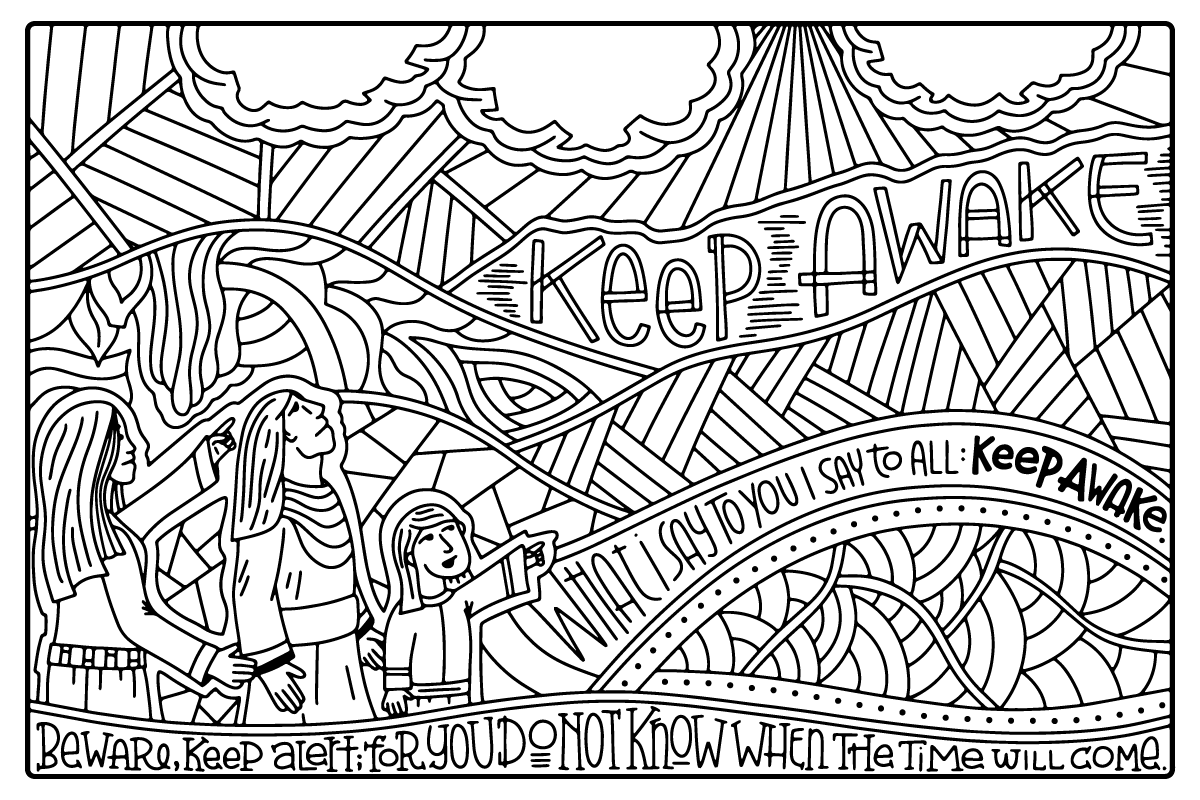 Advent Journey Coloring Posters