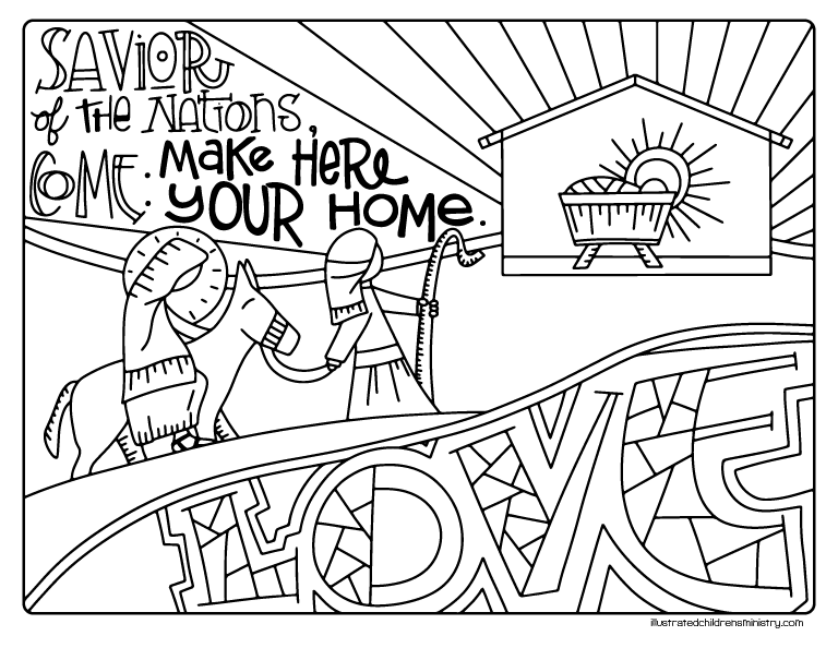 Advent Coloring Page – Illustrated Ministry