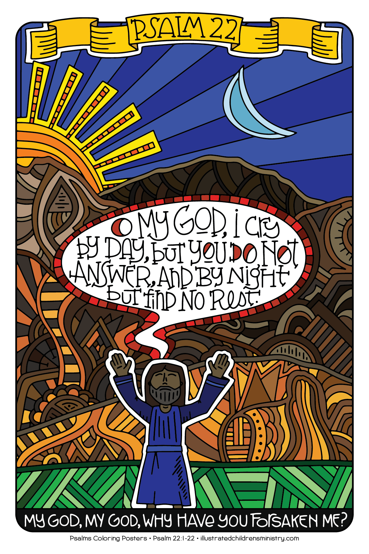 Psalms Coloring Posters