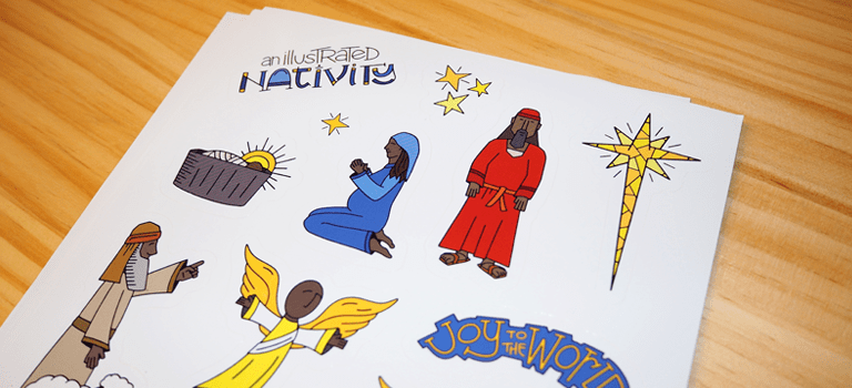 Nativity Sticker Sheets Nativity Stickers Christmas Stickers