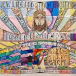 Easter Resurrection Mosaic Poster Tile