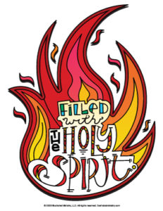 Pentecost Flame Coloring Page