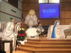 Nativity Figures Sheep Angel